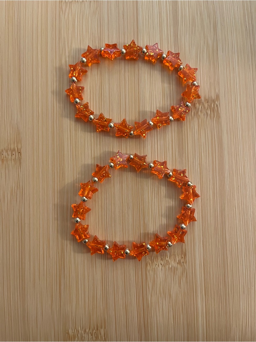 Orange Star Bead Stretch Bracelet - Women Jewelry